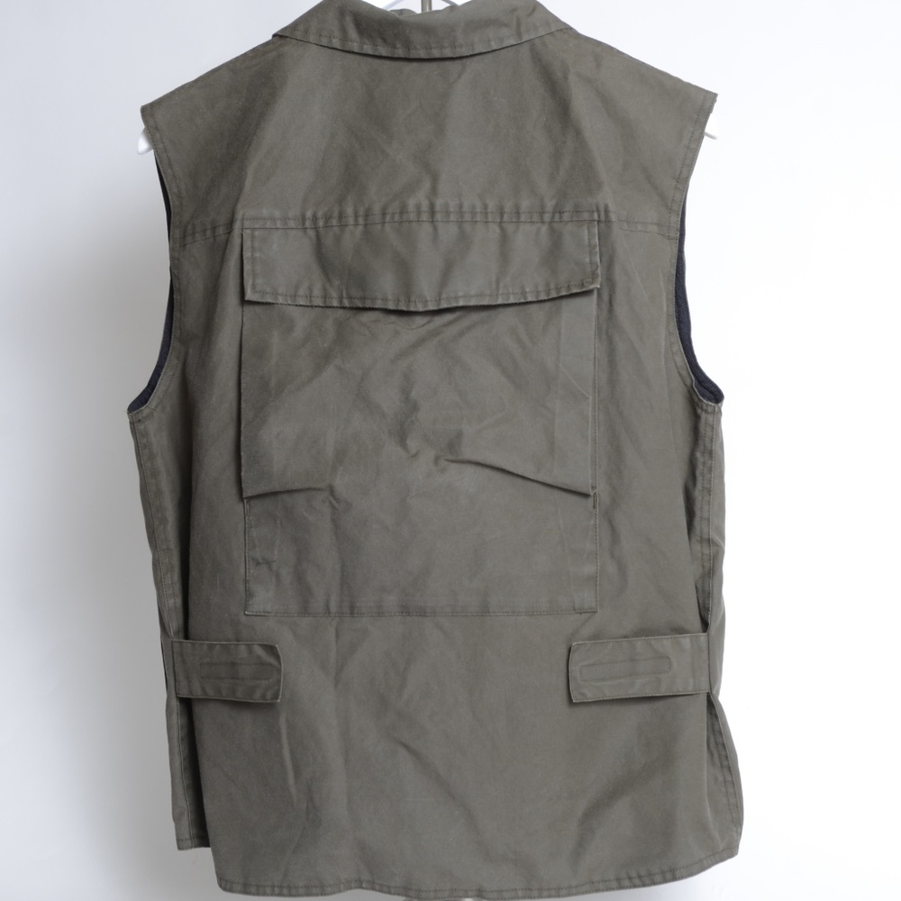 *Safari Vest*Banana Republic*Olive Green* S*V005*